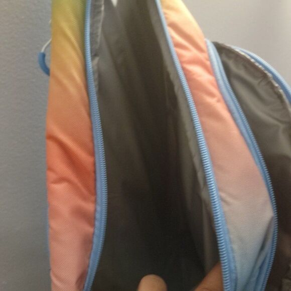 Sun Squad Adult Multicolor Ombre 12 Can Sling Cooler Backpack Bag One Size - Picture 7 of 8